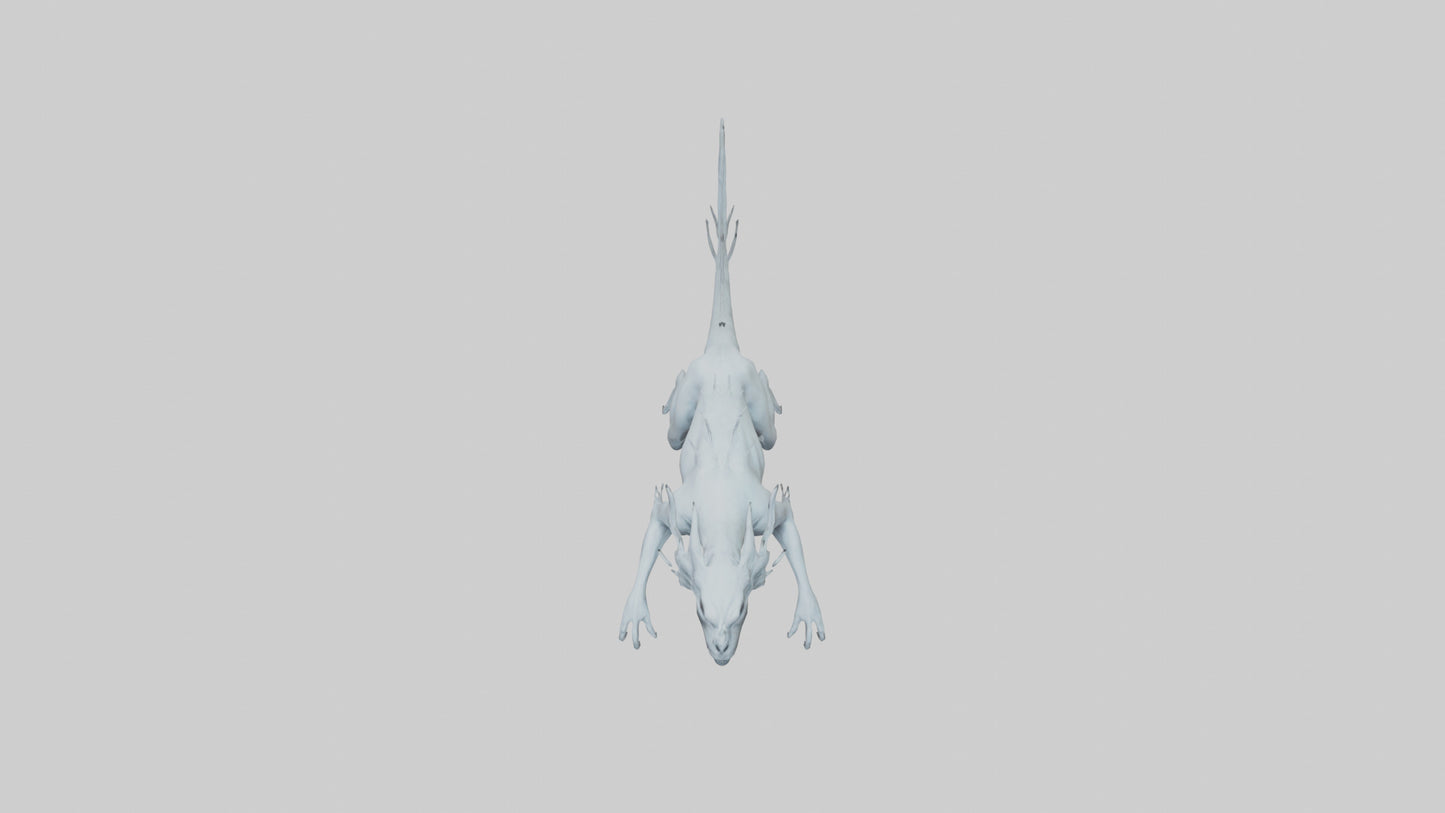 3D model Ghostly Beast model VR / AR / low-poly