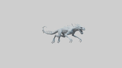 3D model Ghostly Beast model VR / AR / low-poly