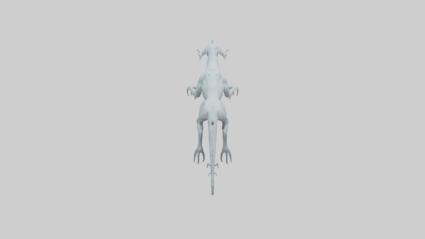 3D model Ghostly Beast model VR / AR / low-poly