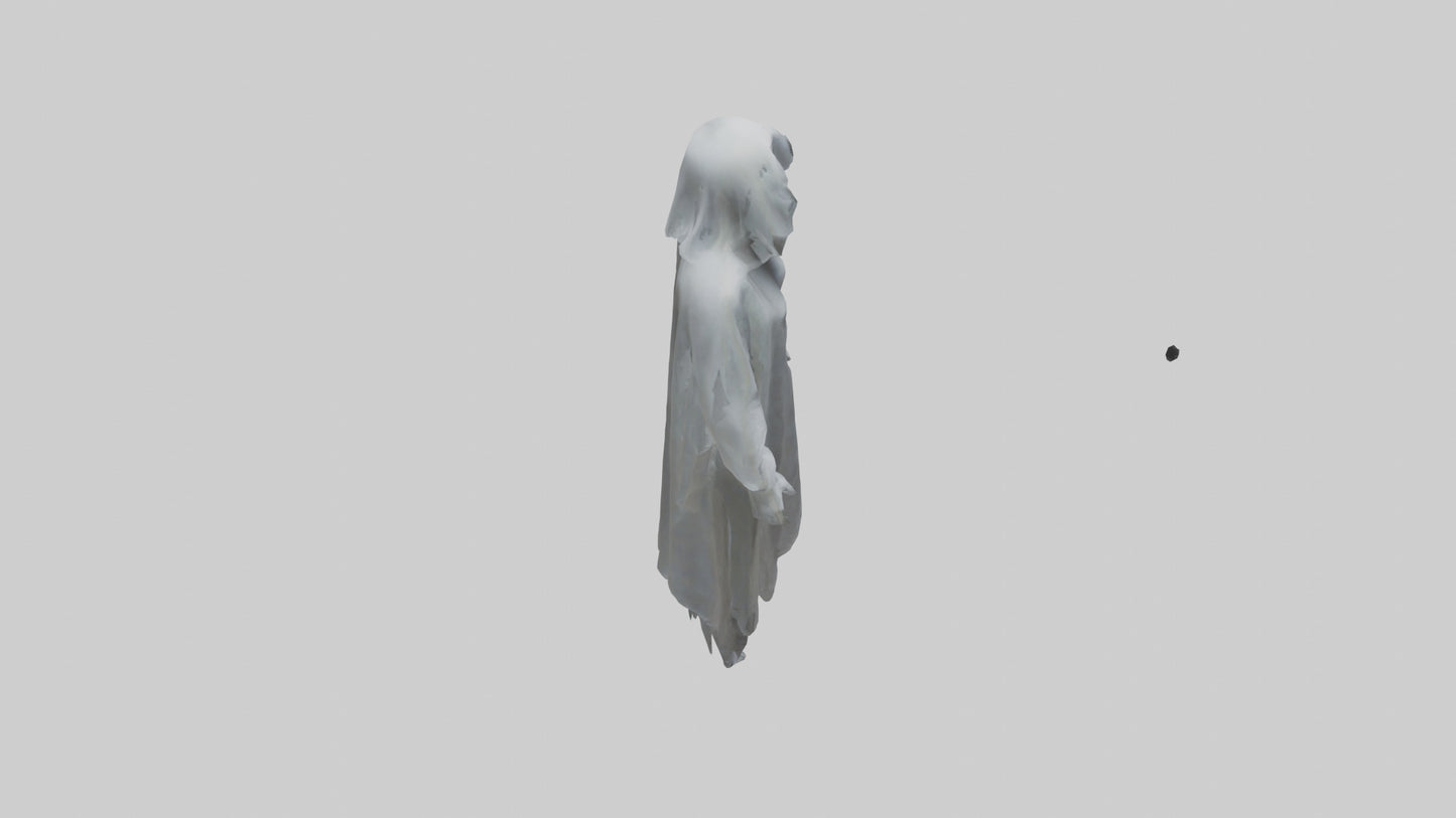 3D model Ghostly figure model VR / AR / low-poly