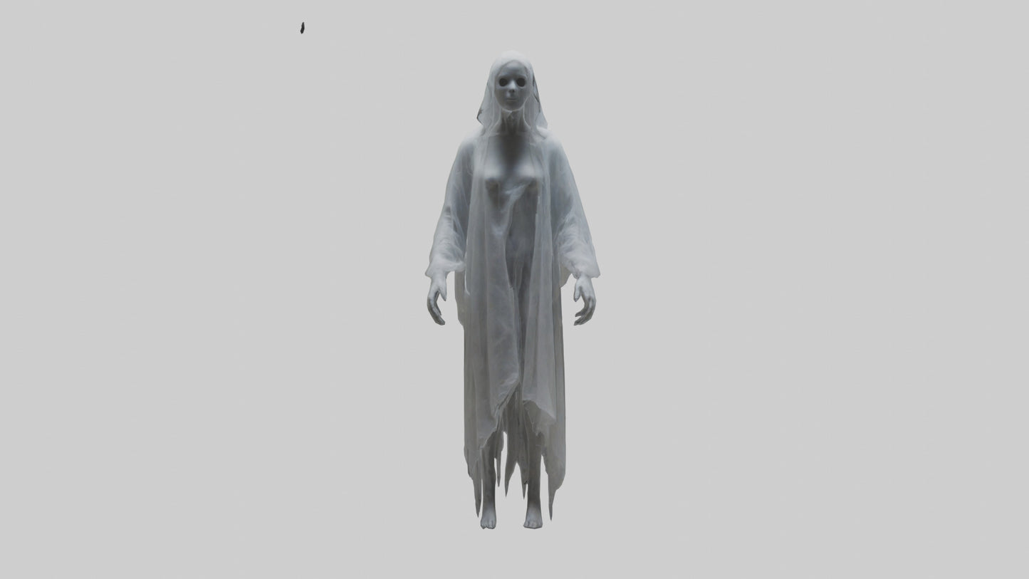 3D model Ghostly figure model VR / AR / low-poly