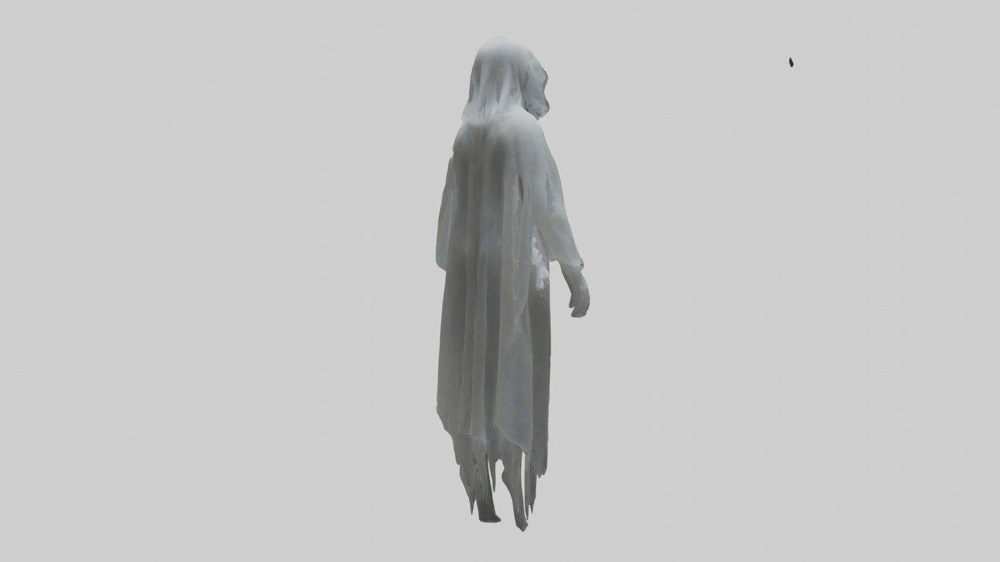 3D model Ghostly figure model VR / AR / low-poly