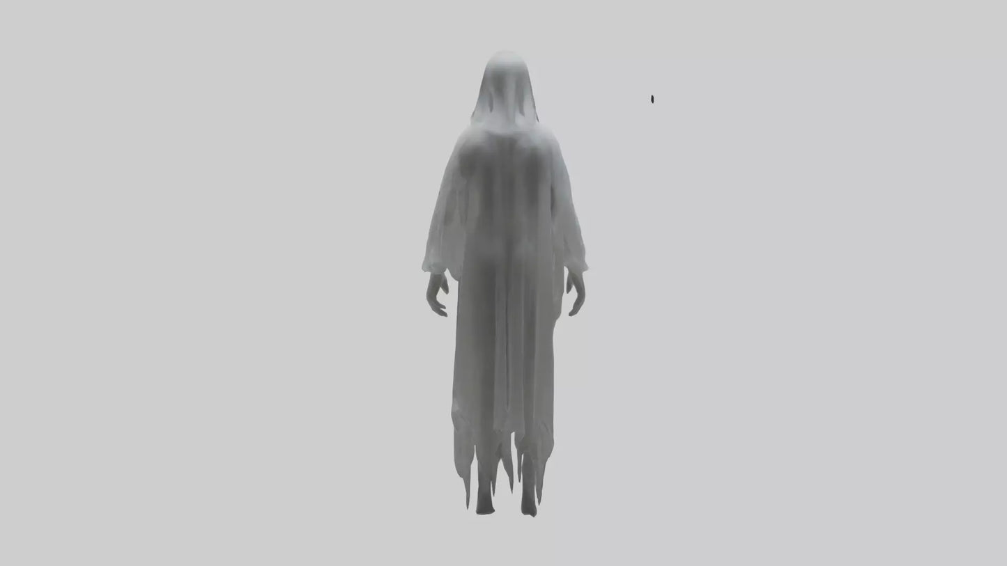 3D model Ghostly figure model VR / AR / low-poly