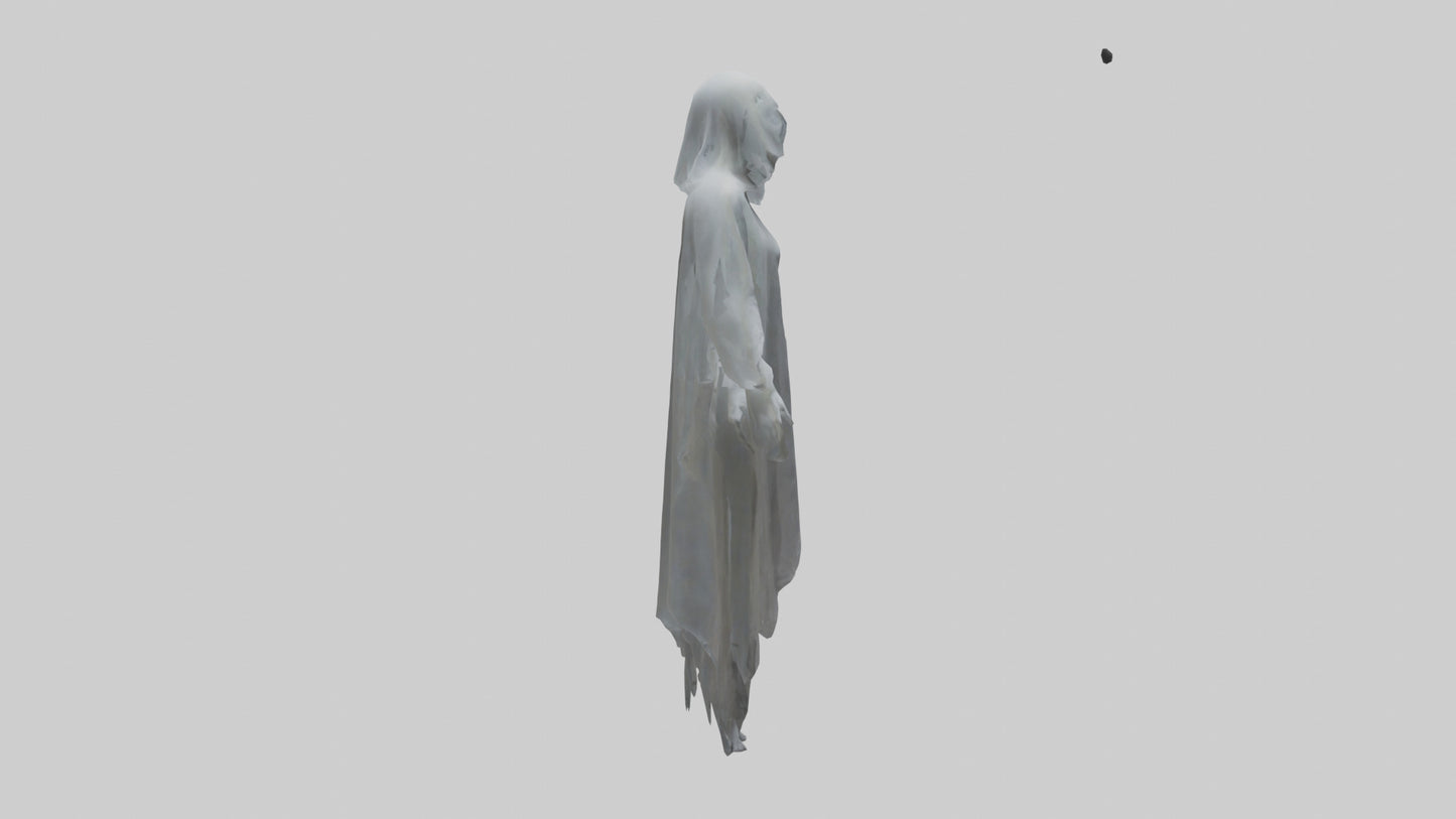 3D model Ghostly figure model VR / AR / low-poly