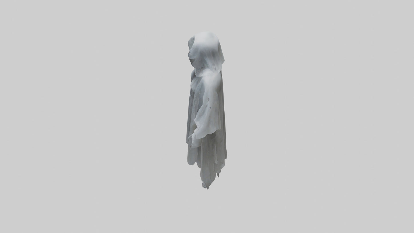 3D model Ghostly figure model VR / AR / low-poly