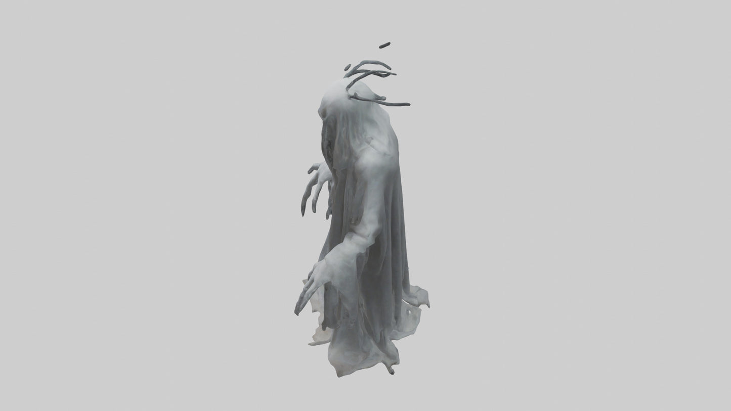 3D model Ghostly nightmare model VR / AR / low-poly