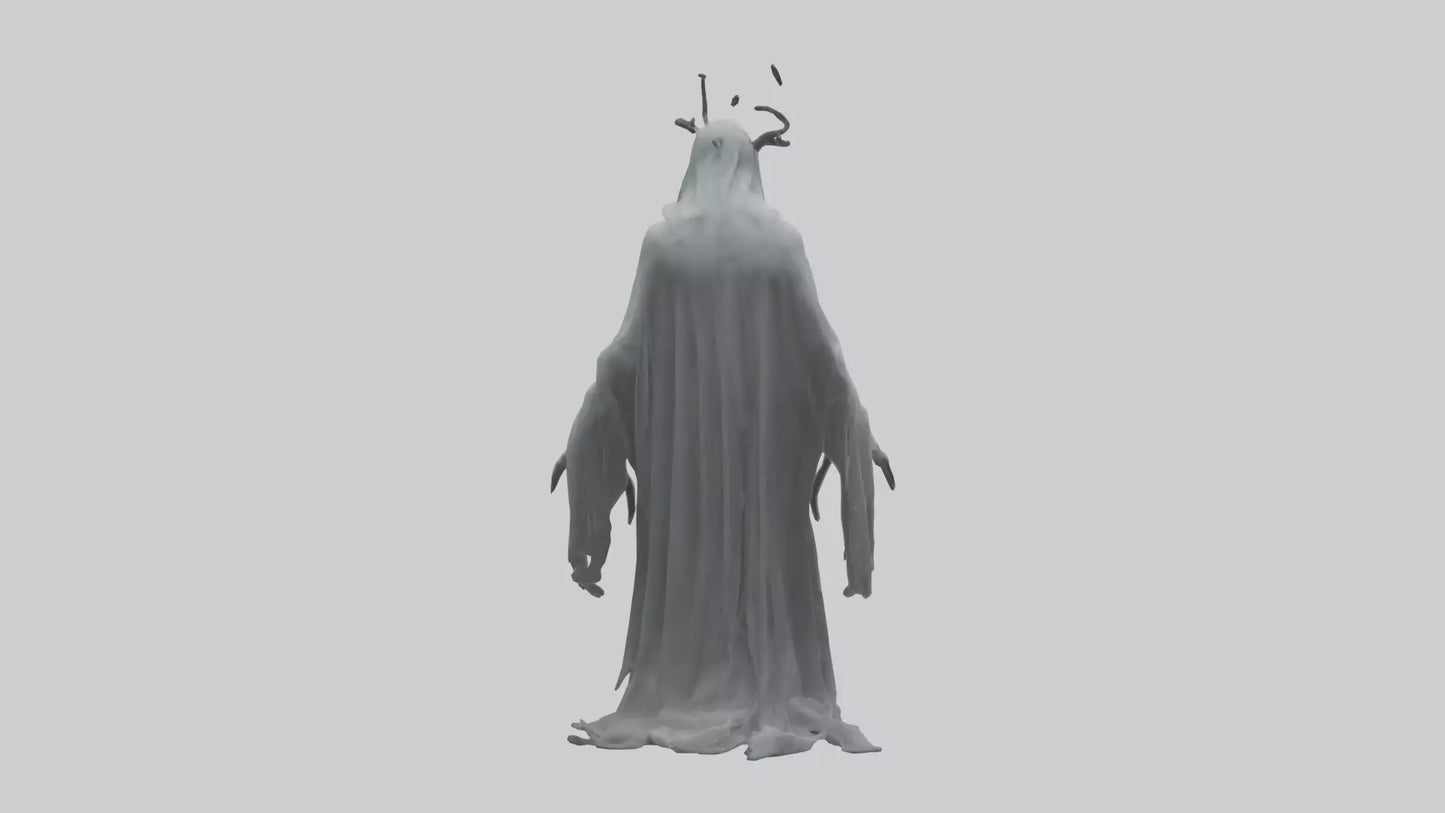3D model Ghostly nightmare model VR / AR / low-poly