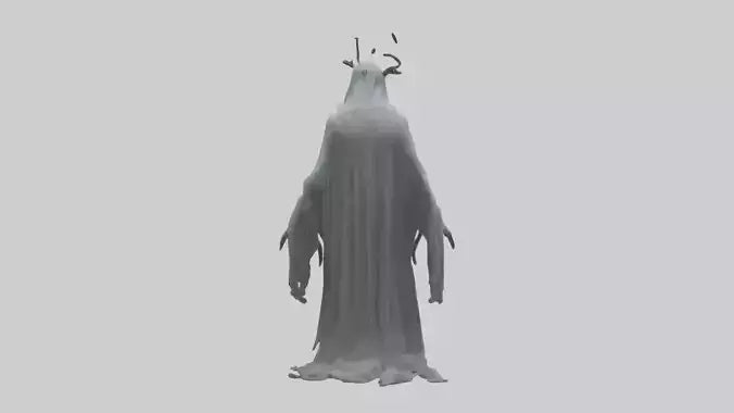 3D model Ghostly nightmare model VR / AR / low-poly