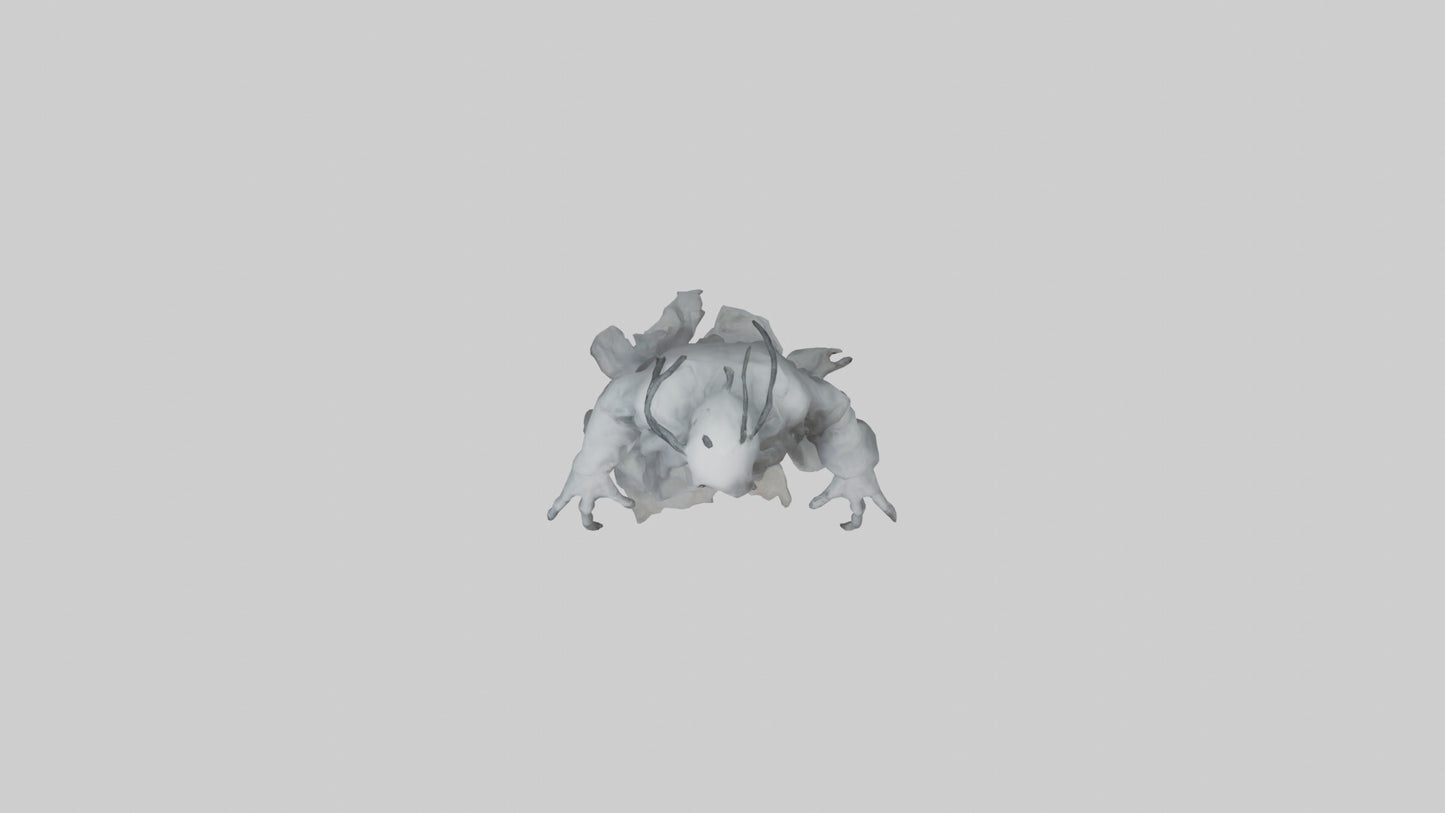 3D model Ghostly nightmare model VR / AR / low-poly