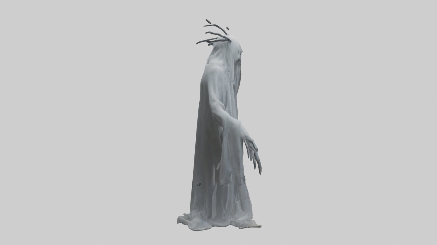 3D model Ghostly nightmare model VR / AR / low-poly