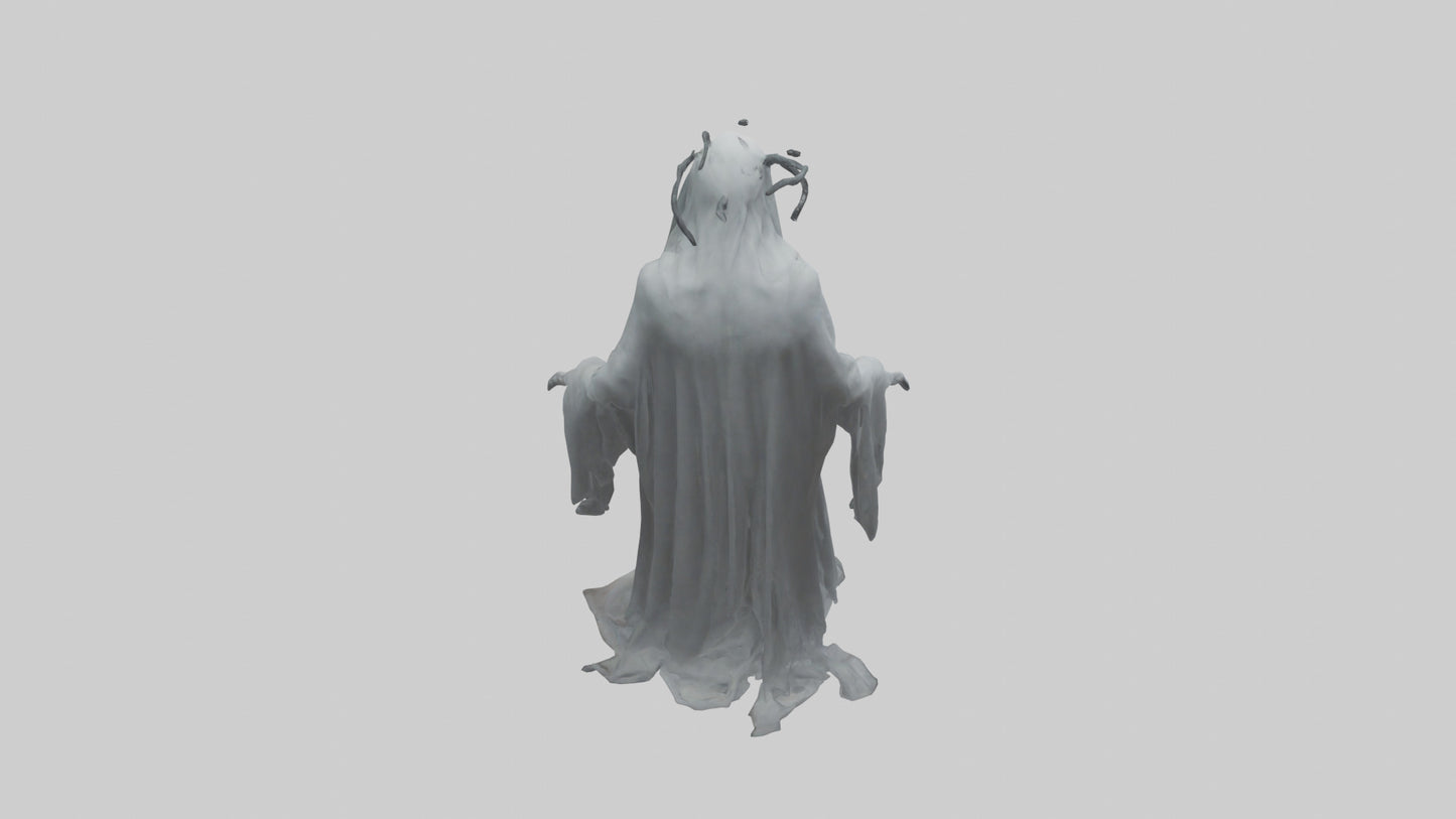 3D model Ghostly nightmare model VR / AR / low-poly