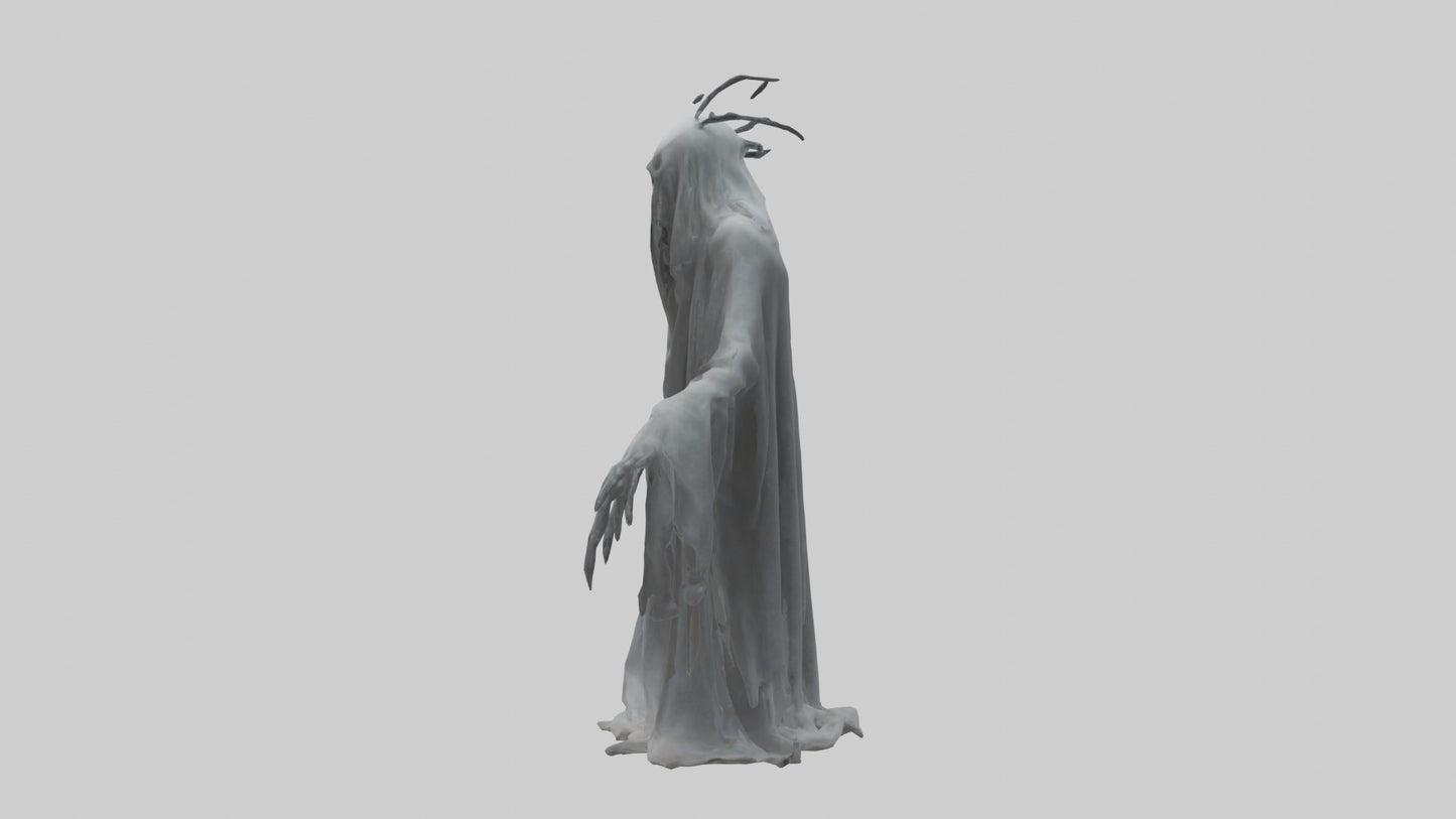3D model Ghostly nightmare model VR / AR / low-poly