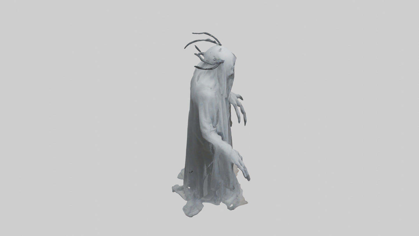 3D model Ghostly nightmare model VR / AR / low-poly
