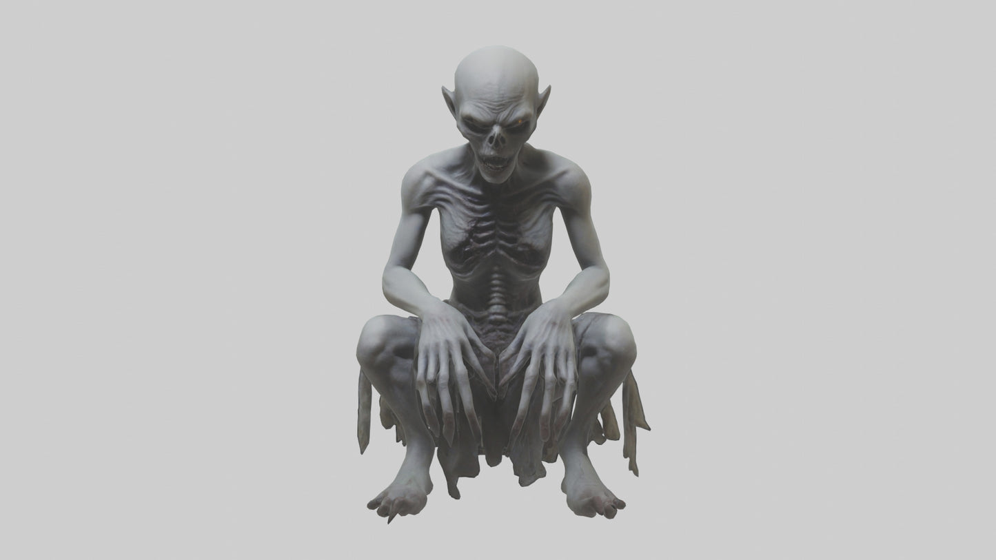 3D model Ghoul model VR / AR / low-poly