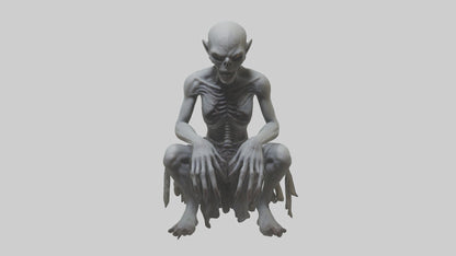 3D model Ghoul model VR / AR / low-poly