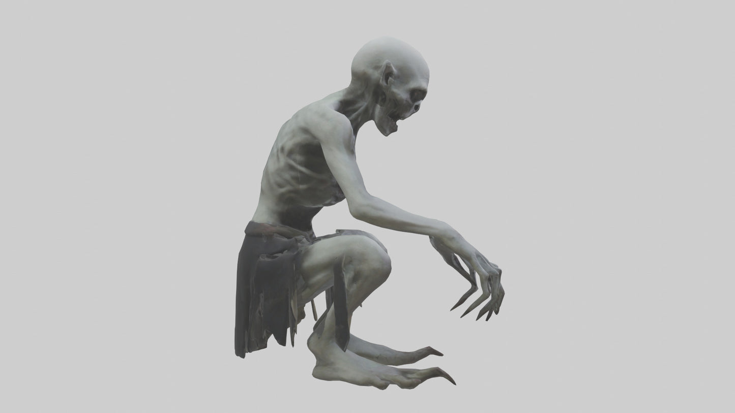 3D model Ghoul model VR / AR / low-poly