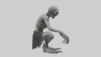 3D model Ghoul model VR / AR / low-poly