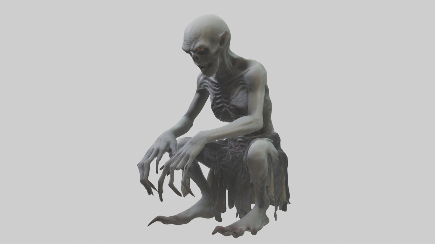 3D model Ghoul model VR / AR / low-poly