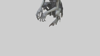 3D model Ghoul model VR / AR / low-poly