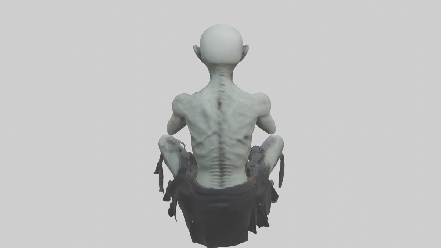3D model Ghoul model VR / AR / low-poly