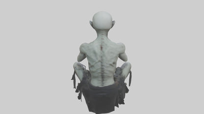 3D model Ghoul model VR / AR / low-poly
