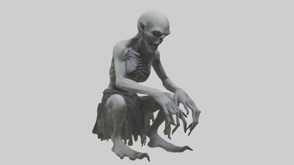 3D model Ghoul model VR / AR / low-poly