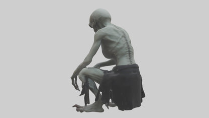 3D model Ghoul model VR / AR / low-poly