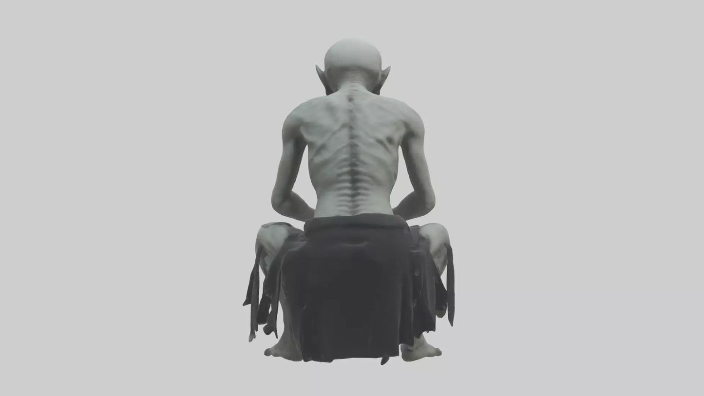 3D model Ghoul model VR / AR / low-poly