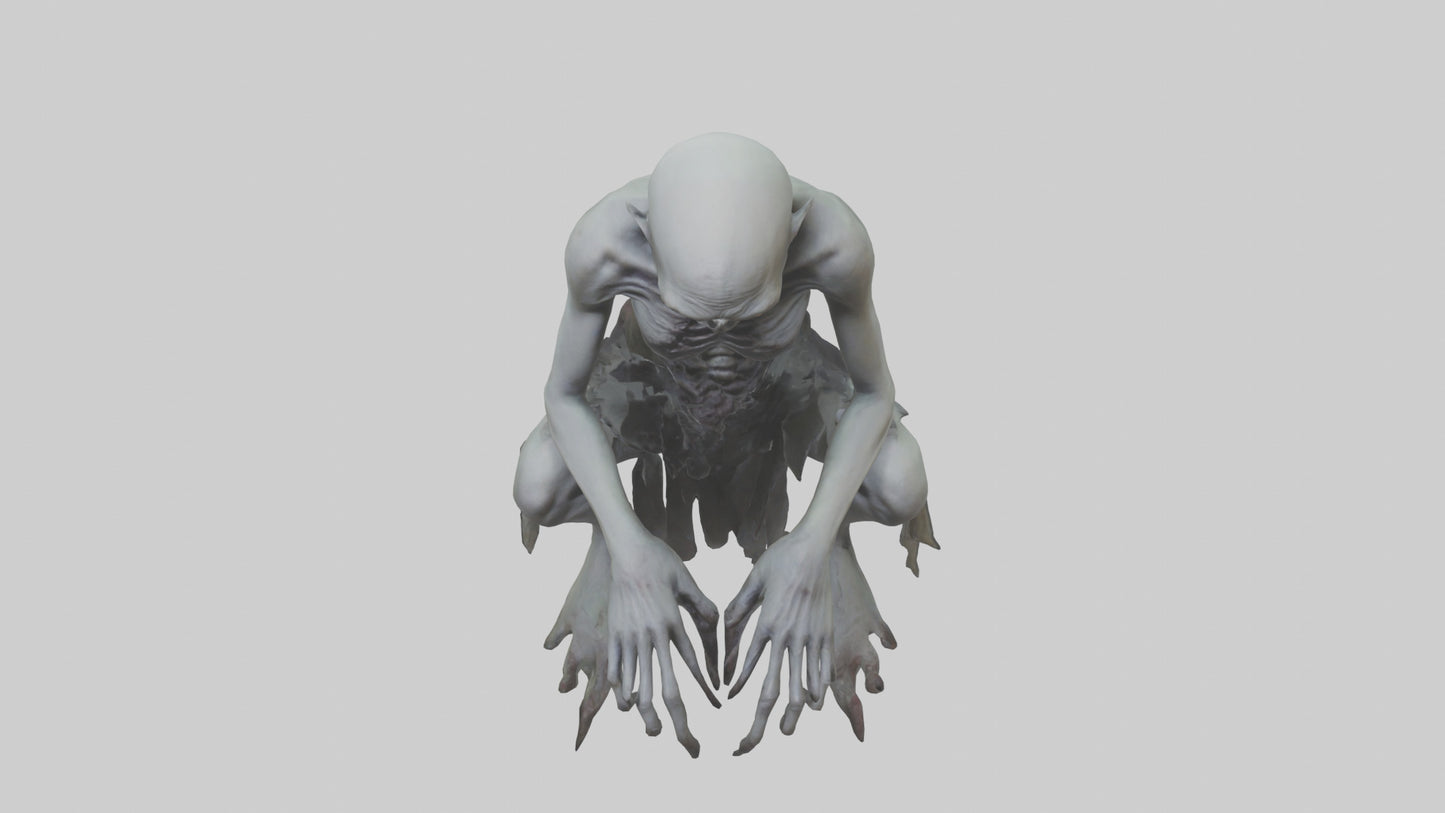 3D model Ghoul model VR / AR / low-poly