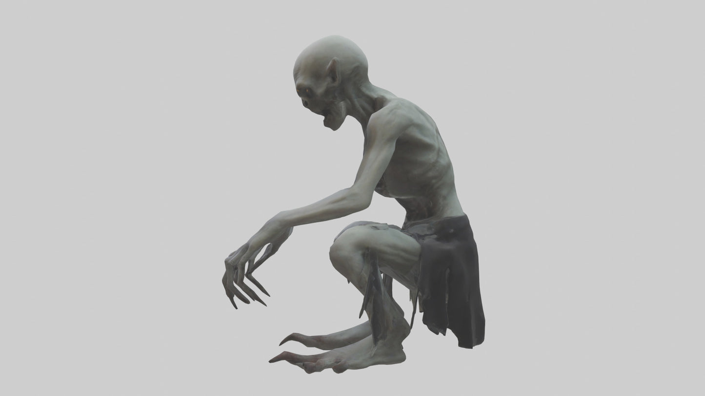 3D model Ghoul model VR / AR / low-poly