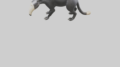 3D model Giant Anteater sniffing ground model VR / AR / low-poly