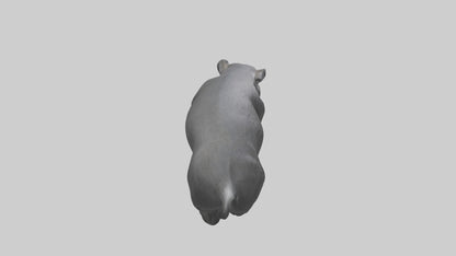 3D model Giant Anteater sniffing ground model VR / AR / low-poly