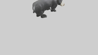 3D model Giant Anteater sniffing ground model VR / AR / low-poly