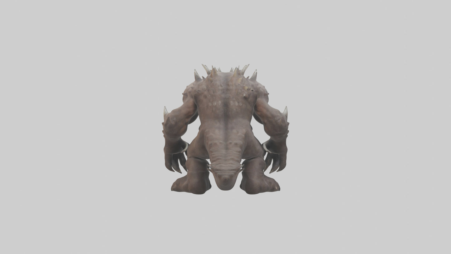 Giant Behemoth model VR / AR / low-poly