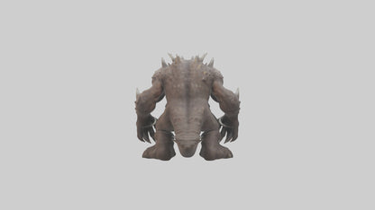 Giant Behemoth model VR / AR / low-poly
