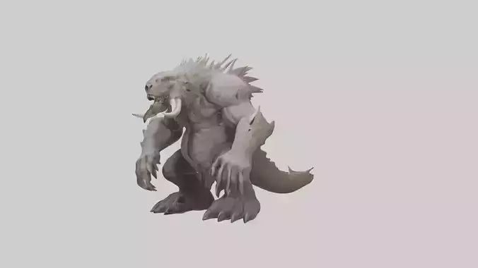 Giant Behemoth model VR / AR / low-poly