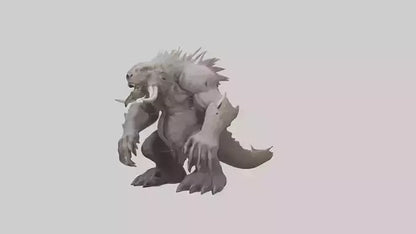 Giant Behemoth model VR / AR / low-poly