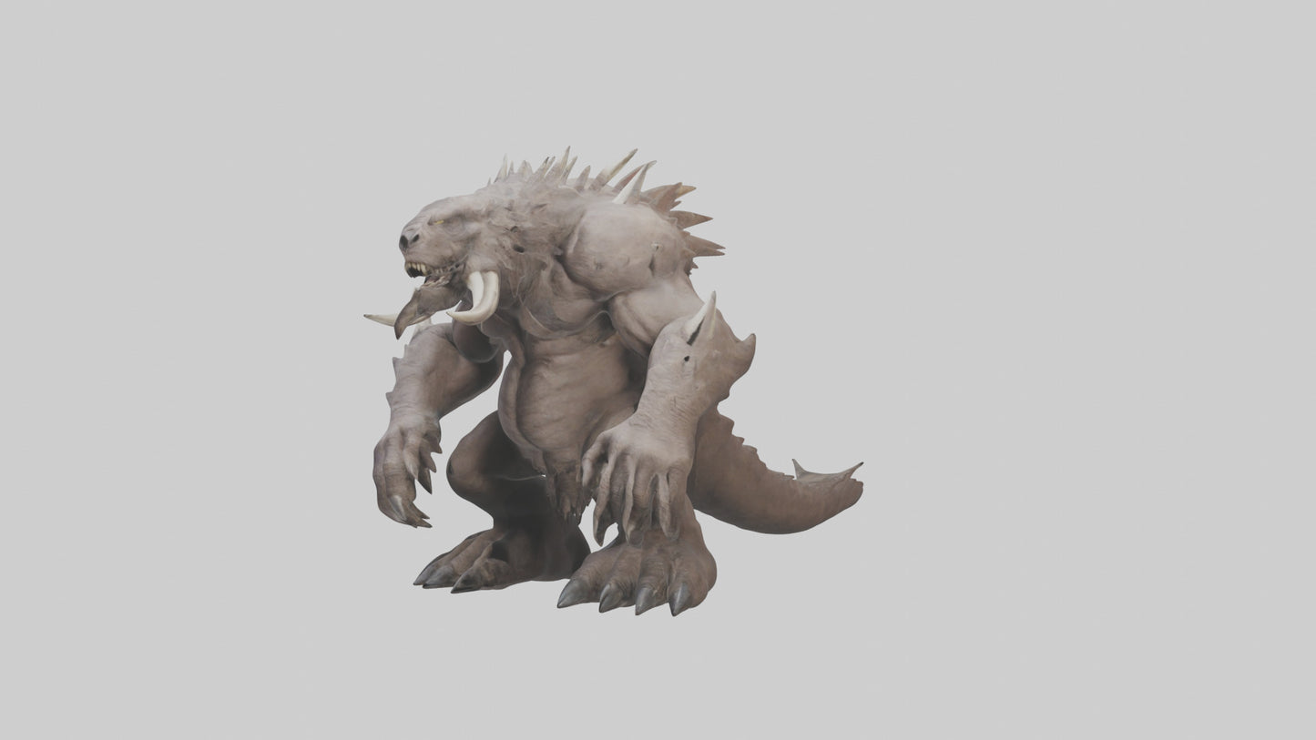Giant Behemoth model VR / AR / low-poly
