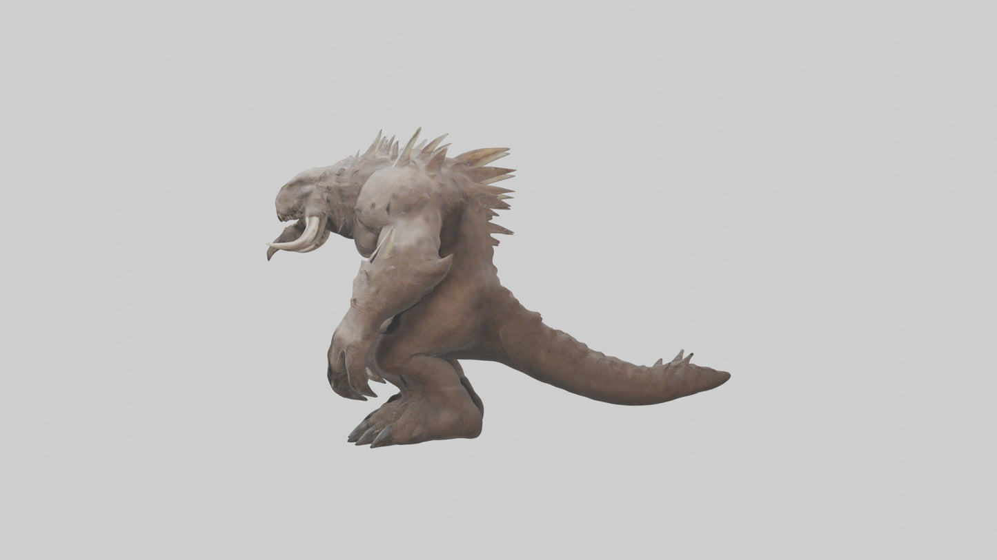 Giant Behemoth model VR / AR / low-poly