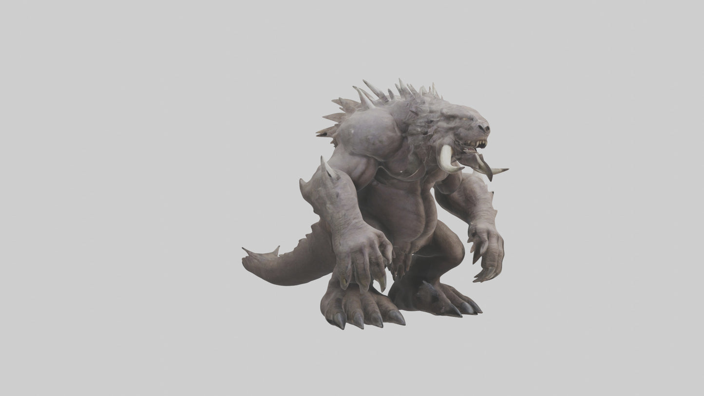 Giant Behemoth model VR / AR / low-poly