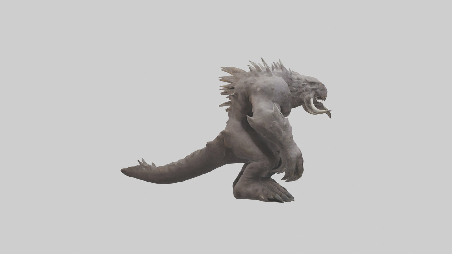 Giant Behemoth model VR / AR / low-poly