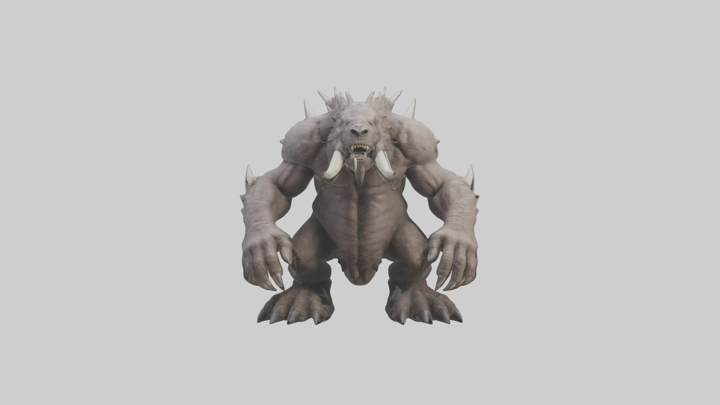 Giant Behemoth model VR / AR / low-poly