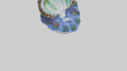 3D model Giant Clam resting on reef model VR / AR / low-poly