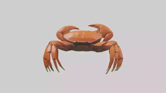 3D model Giant Claw Crab clinging model VR / AR / low-poly