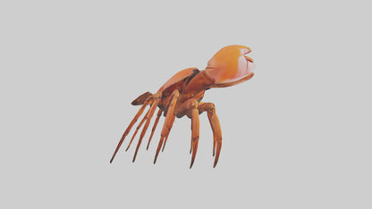 3D model Giant Claw Crab clinging model VR / AR / low-poly