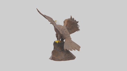 3D model Giant Eagle statue model VR / AR / low-poly