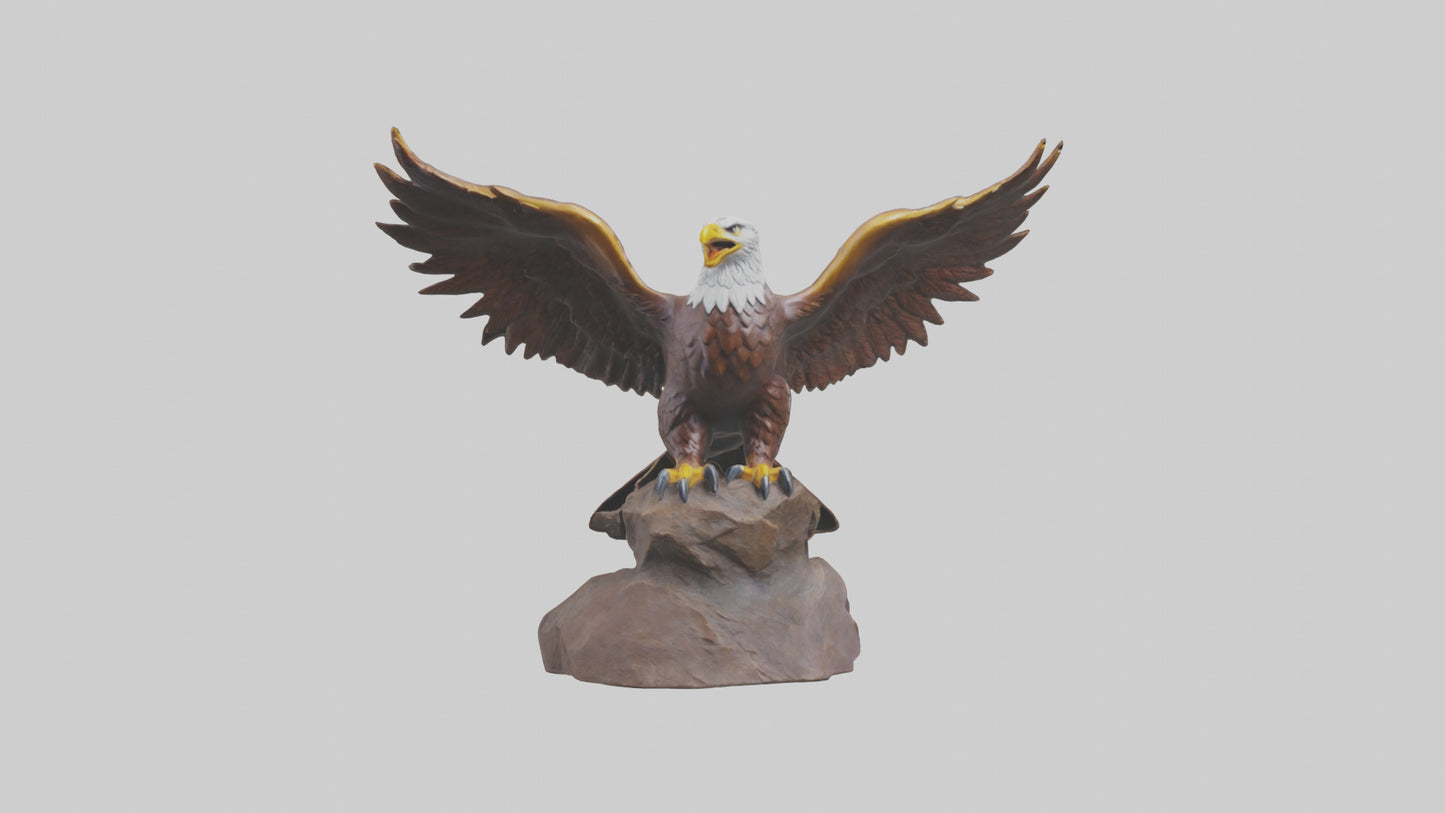 3D model Giant Eagle statue model VR / AR / low-poly