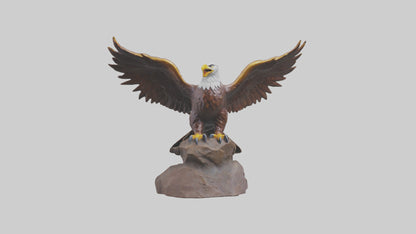 3D model Giant Eagle statue model VR / AR / low-poly