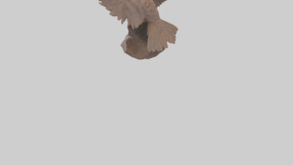 3D model Giant Eagle statue model VR / AR / low-poly