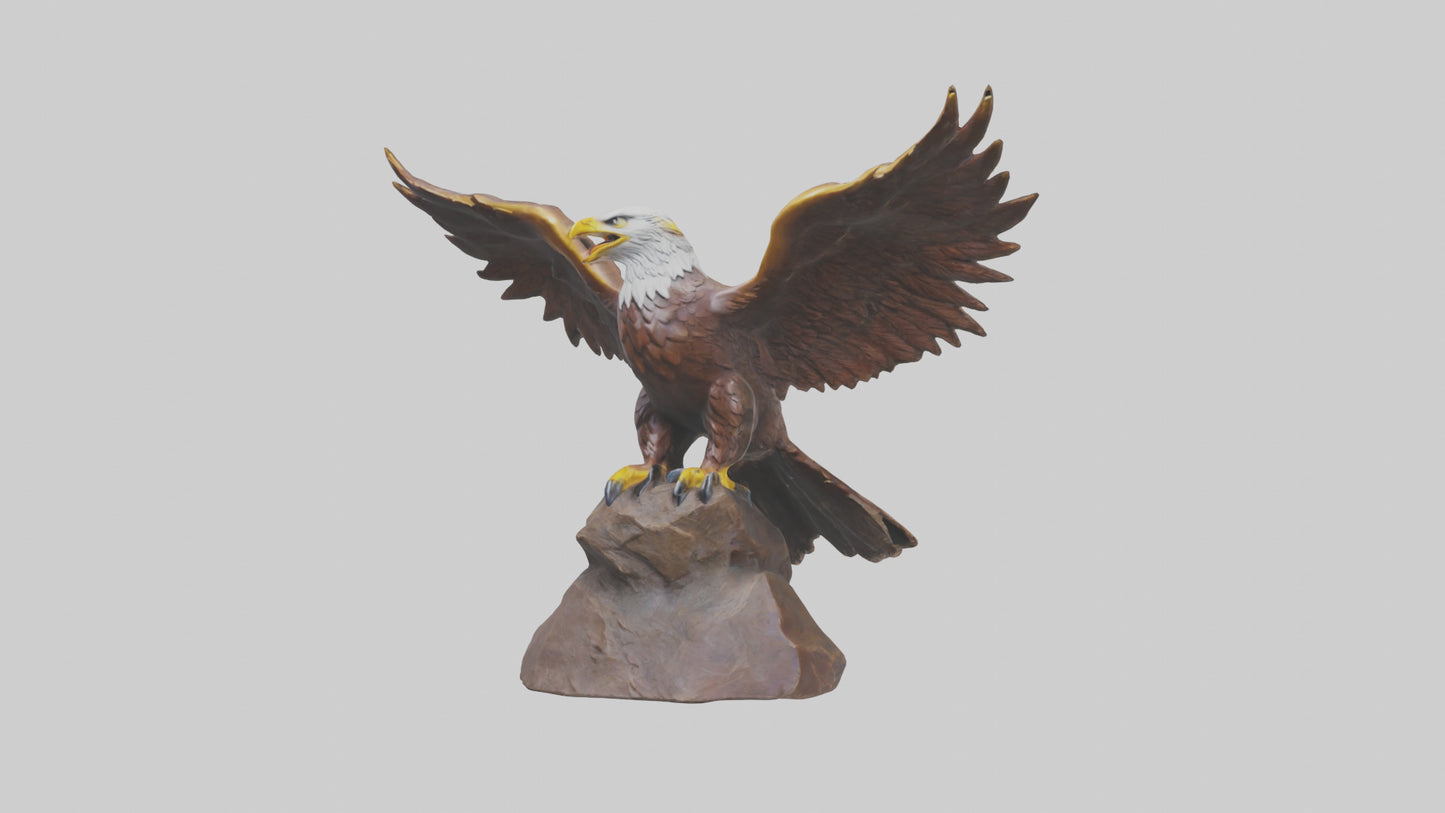3D model Giant Eagle statue model VR / AR / low-poly